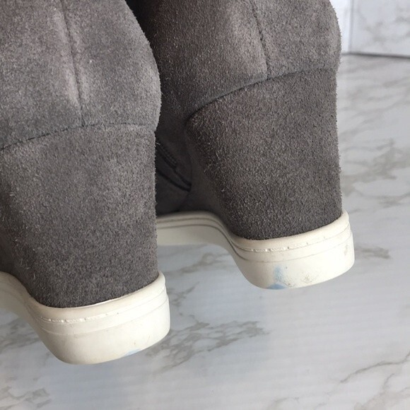 Linea Paolo ladies gray suede wedge ankle boots sneakers shoes size 9 - Picture 5 of 11